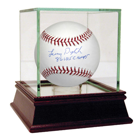 Lenny Dykstra Signed MLB Baseball w 86 WS Champs Insc