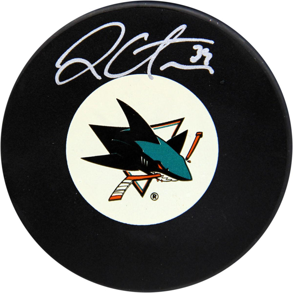 Logan Couture Signed San Jose Sharks Puck (Frozen Pond Auth)