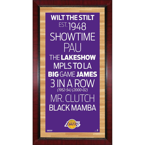 Los Angeles Lakers Subway Sign Wall Art 16x32 Photo