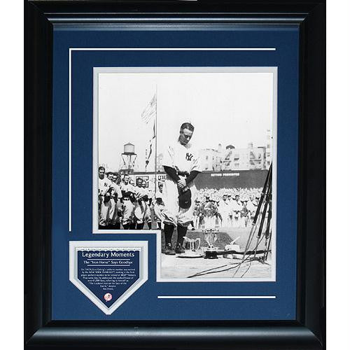 Lou Gehrig Legendary Moment Framed 11x14 Collage