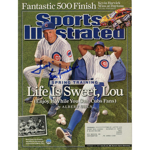 Lou Piniella 22607 Sports Illustrated Magazine w Sweet Insc