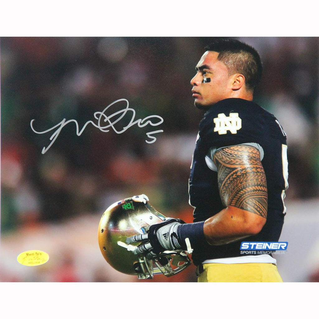 Manti Teo Notre Dame Fighting Irish Warm Up 8x10 Photo (Teo Holo Only)