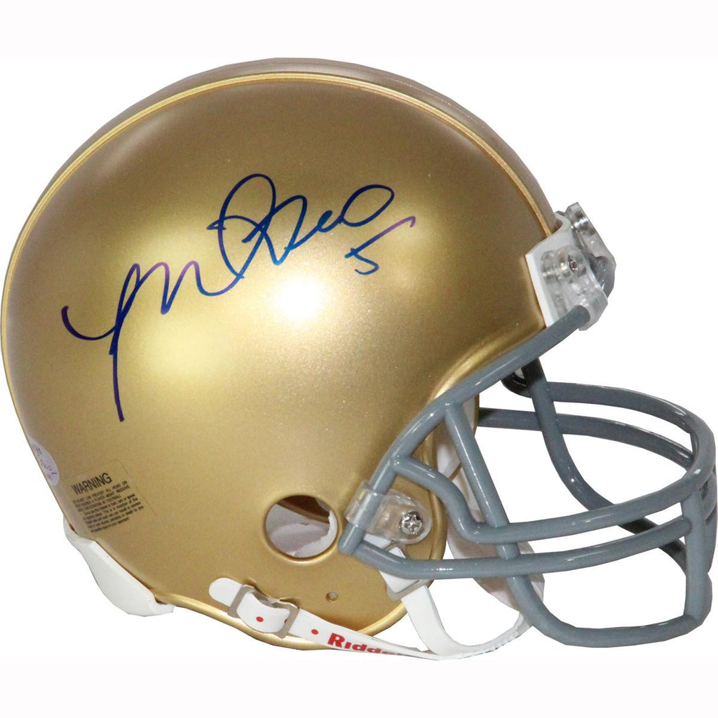 Manti Teo Notre Dame Signed Mini Helmet (Manti Teo Holo Only)