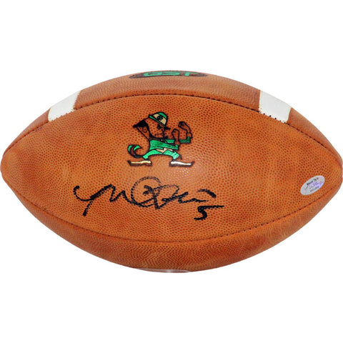 Manti Teo Signed Notre Dame Game Model Football (Teo Holo Only)