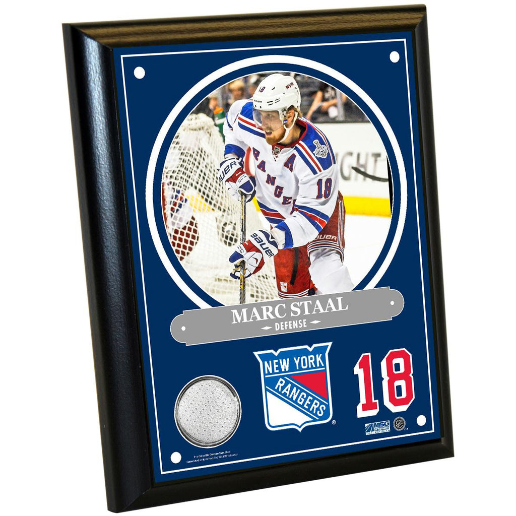 Marc Staal 8x10 Player Plaque w Game Used Uniform