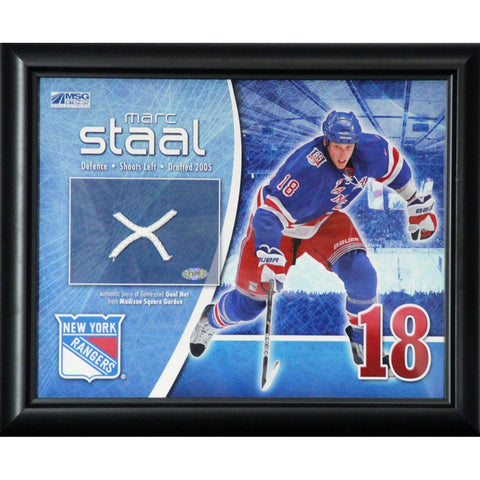 Marc Staal New York Rangers Game Used Net 11x14 Collage