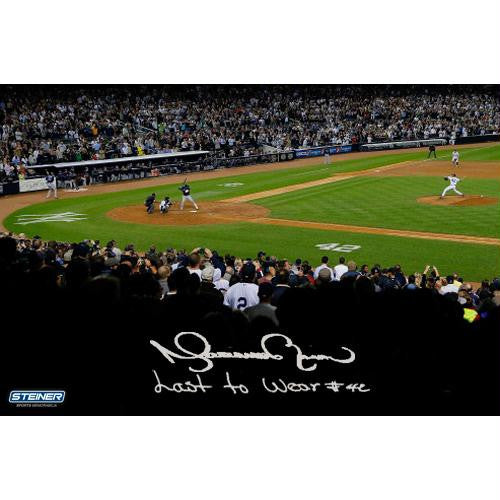 Mariano Rivera 2013 Career Final Pitch At Yankee Stadium Signed 16x20 Photo wLast To Wear 42 Insc