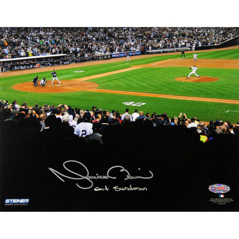 Mariano Rivera 2013 Career Final Pitch At Yankee Stadium Signed 8x10 Photo wExit Sandman Insc