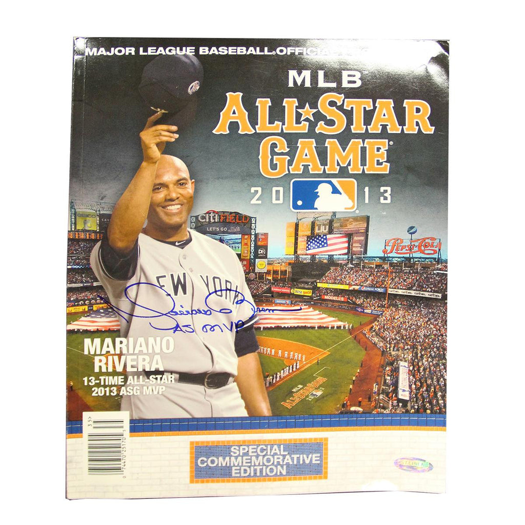 Mariano Rivera Autographed 2013 Commemorative All Star Game Program wAS MVP Inscription