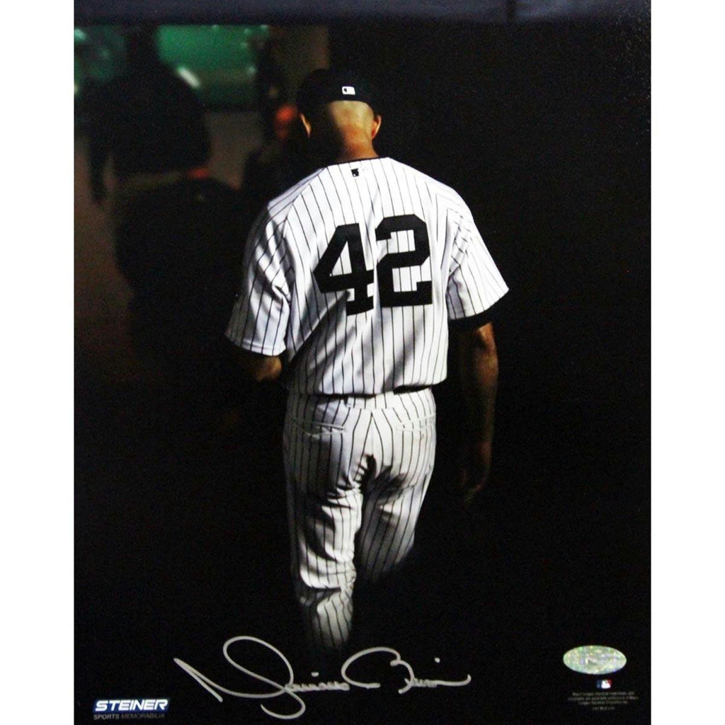 Mariano Rivera Final Exit At Yankee Stadium Signed 8x10 Photo