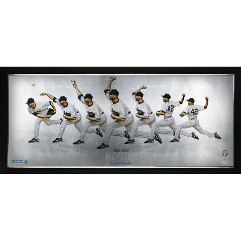 Mariano Rivera Mo-tion Pitch Collage 14x32 Photo (Framed 14x32-10675)