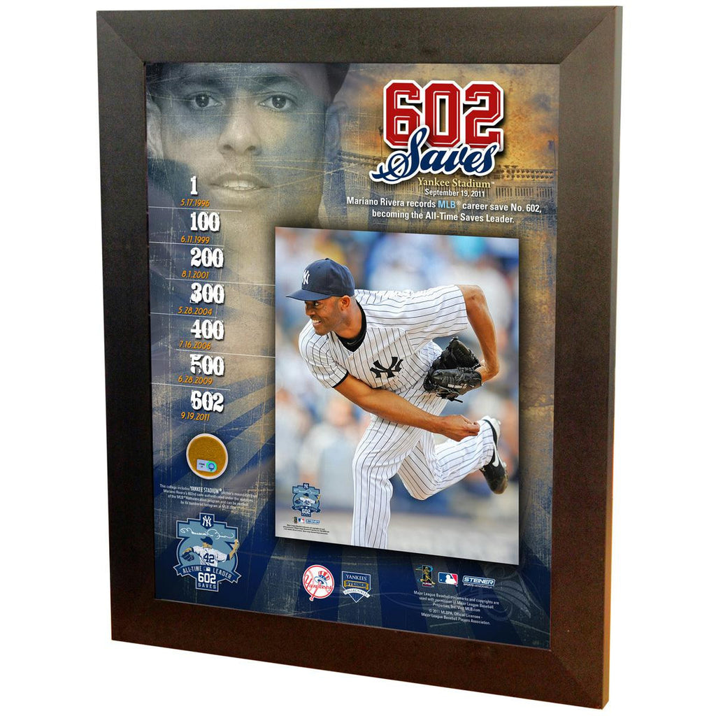 Mariano Rivera Road to 602 Saves Collage w Dirt Capsule