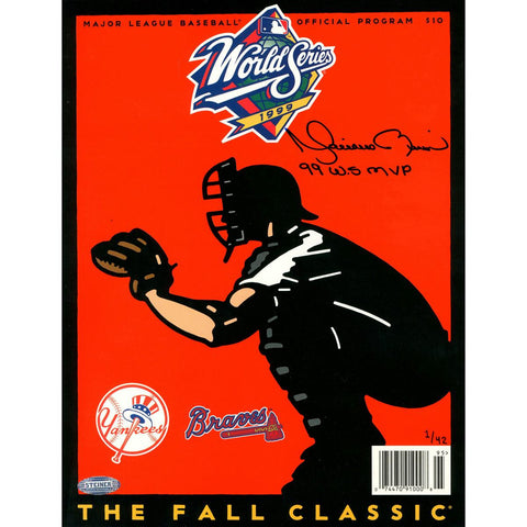 Mariano Rivera Signed 1999 World Series Program w 99 WS MVP Insc. (LE of 42)