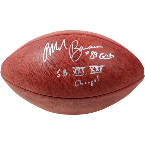 Mark Bavaro Signed NFL Duke Football w 89 Giants SB XXI XXV Champs Insc