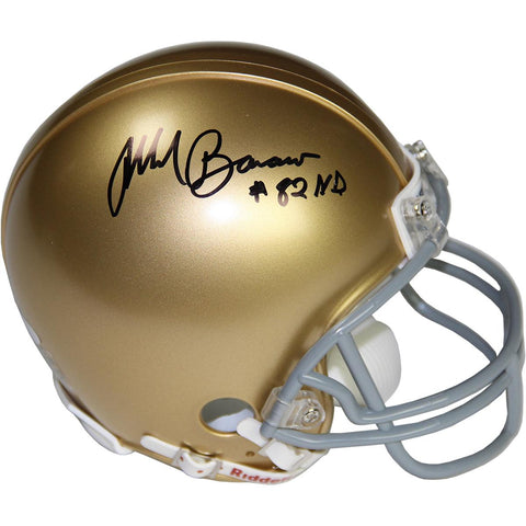 Mark Bavaro Signed Notre Dame Mini Helmet 82 ND