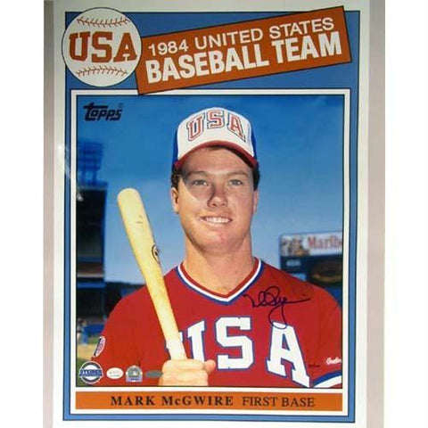 Mark McGwire 1984 Topps USA Baseball Card 16x20