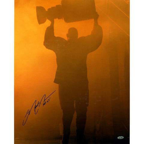 Mark Messier Oilers Retirement Night w Stanley Cup 16x20 Photo w HOF Insc.