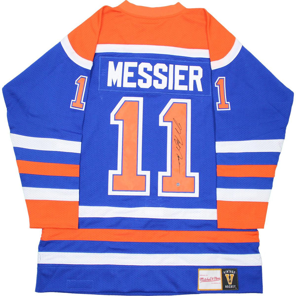 Mark Messier Signed 1986 Edmonton Oilers Mitchell & Ness Authentic Jersey