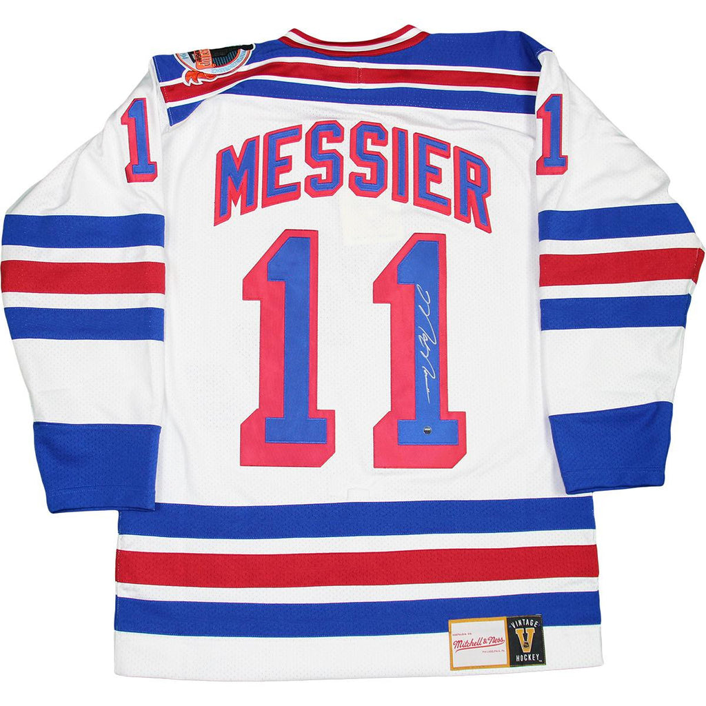 Mark Messier Signed New York Rangers Authentic Mitchell & Ness Jersey