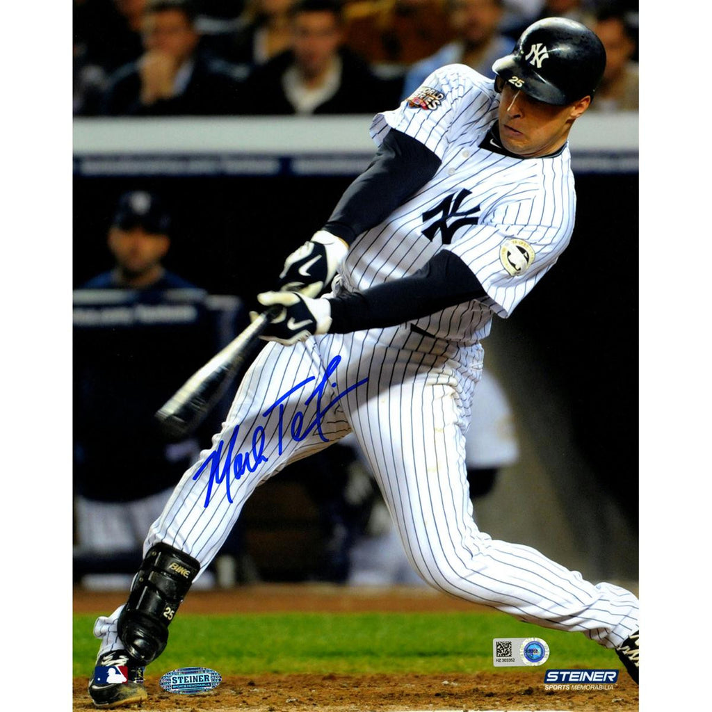 Mark Teixeira 2009 WS Game 6 Hit Vertical 8x10 Photo