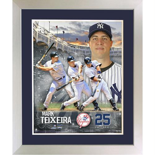 Mark Teixeira Multi Exposure Framed 20x24 Photo Collage