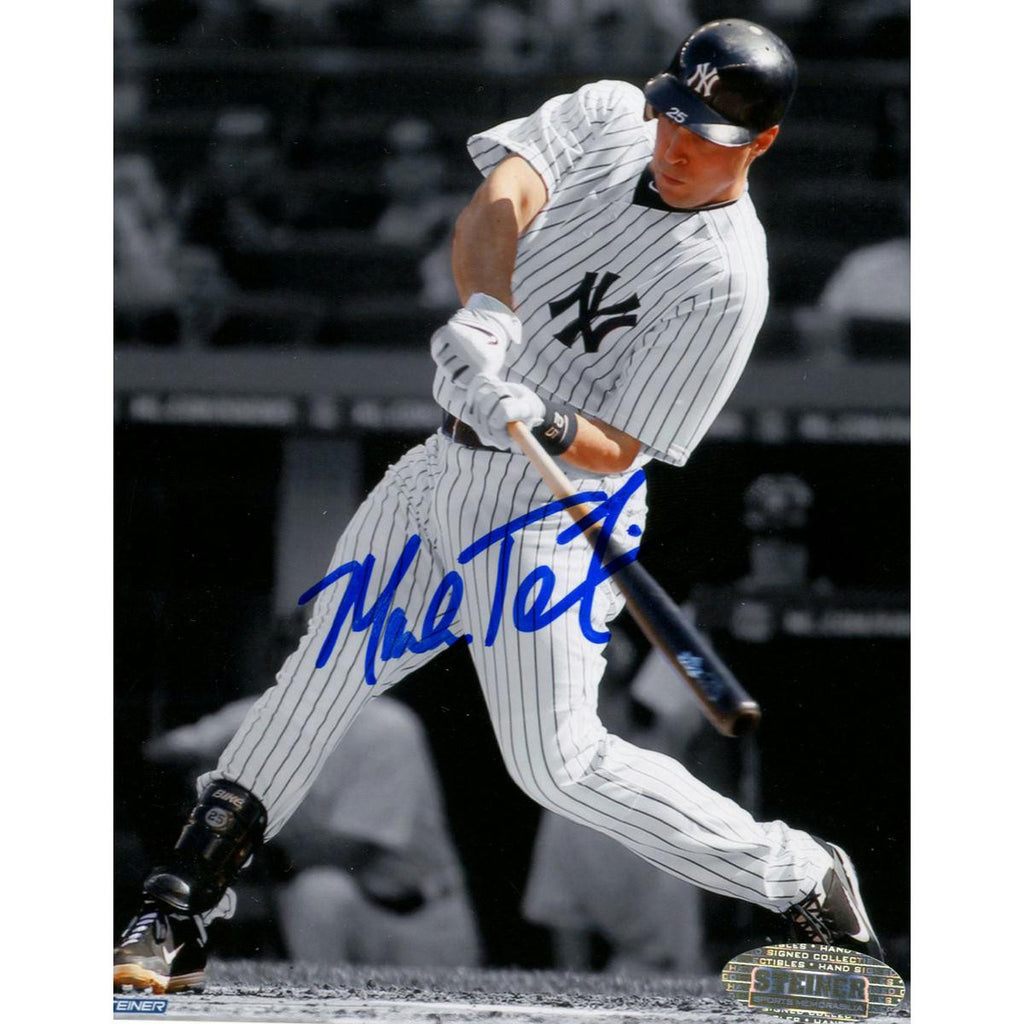 Mark Teixeira Signed 4x5 Seatback Photo