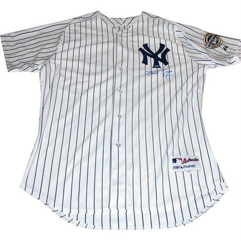 Mark Teixeira Yankees Authentic Home Jersey w Inaugural Season Patch (Signed on Front) (MLB Auth)