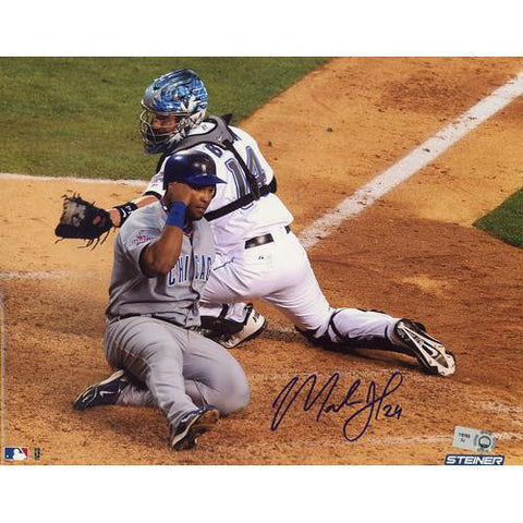 Marlon Byrd Slide Into Home At 10 AllStar Game Horizontal 8x10 Photo (MLB Auth)