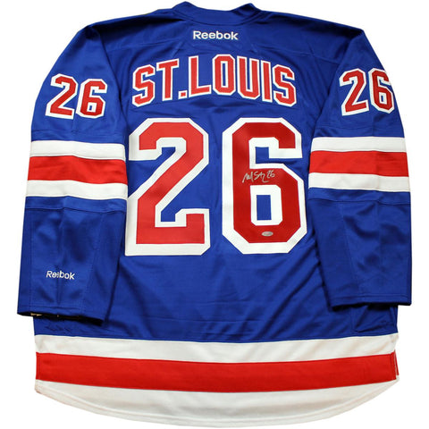 Martin St. Louis Signed Blue Premier New York Rangers Jersey