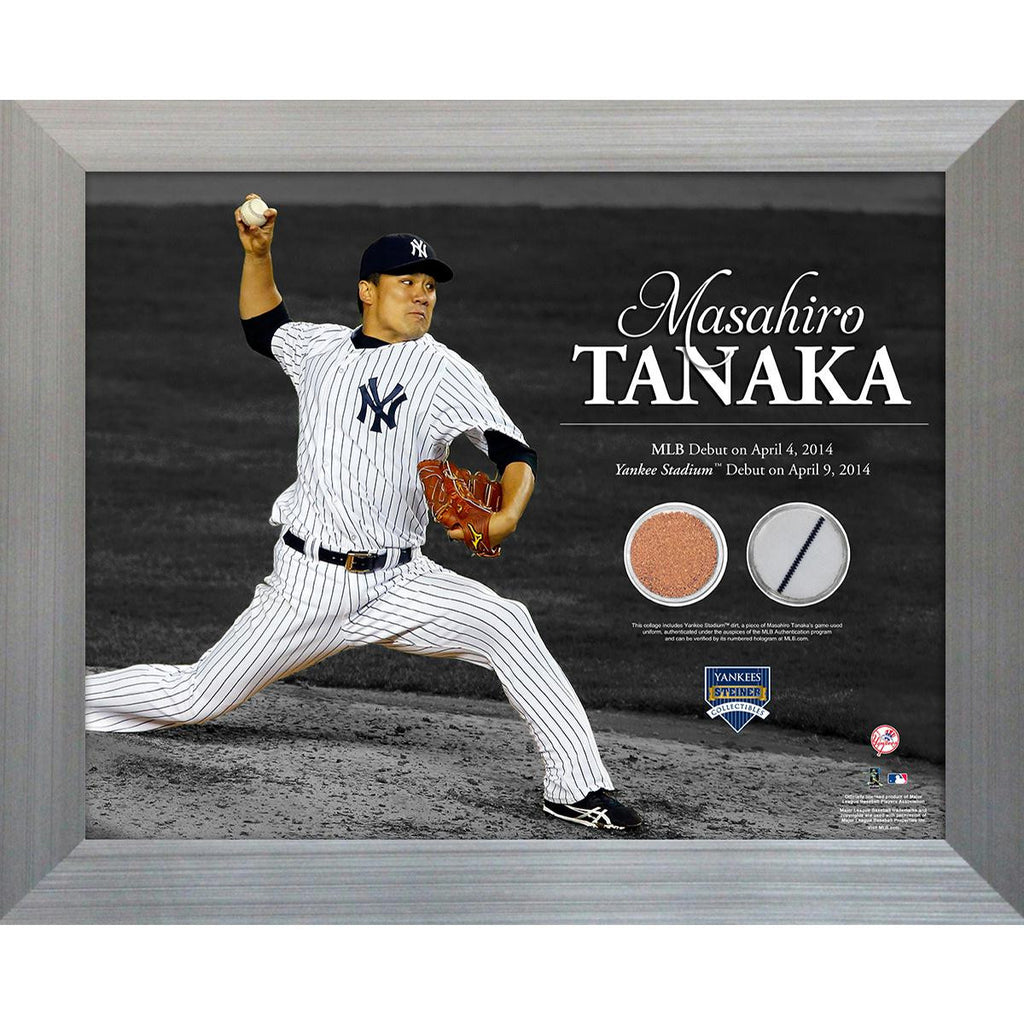 Masahiro Tanaka Pitching 11x14 Framed Photo Uniform & Dirt Collage