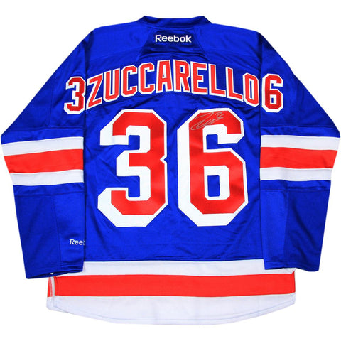 Mats Zuccarello Signed New York Rangers Blue Jersey