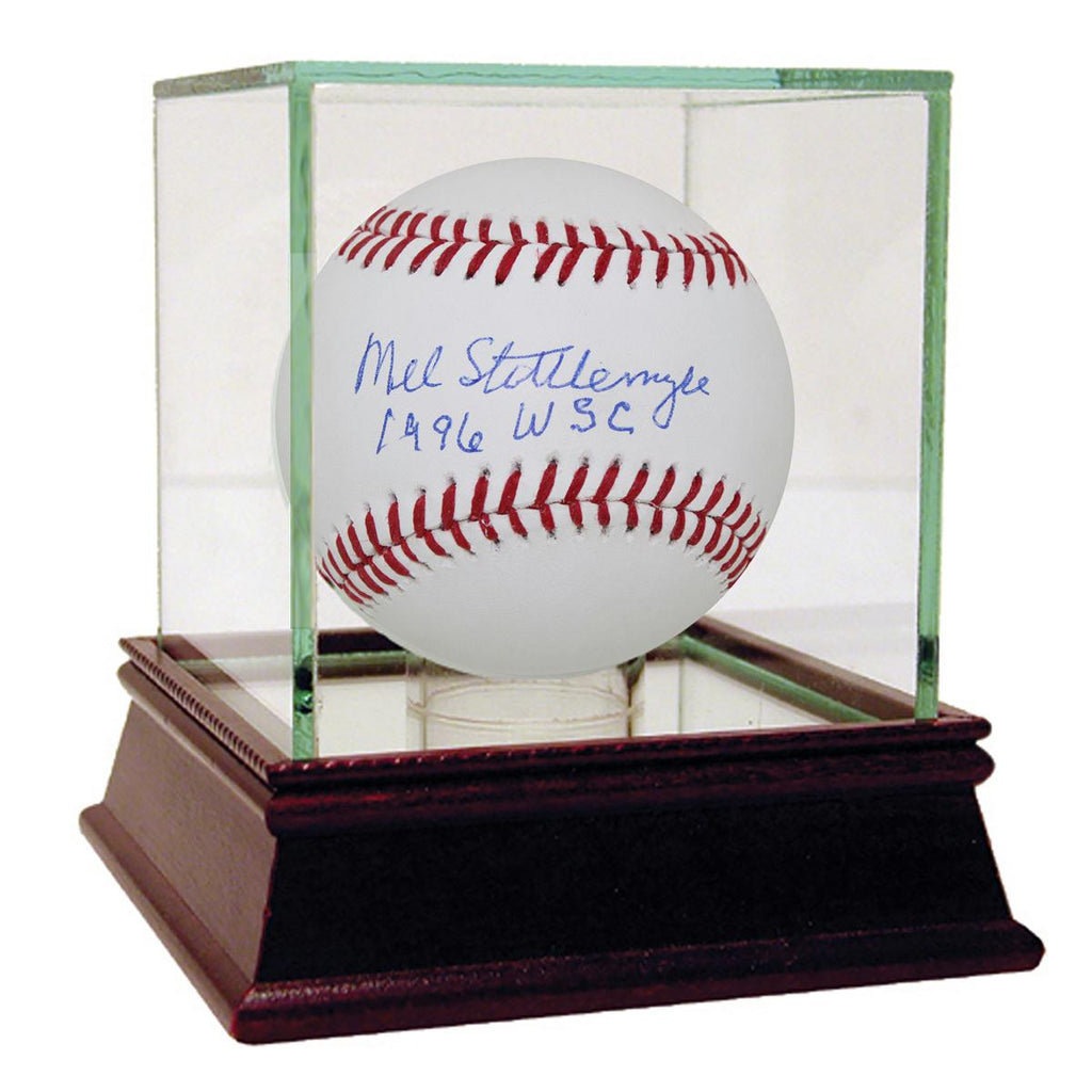 Mel Stottlemyre Signed 1996 World Series Baseball w 1996 WSC insc