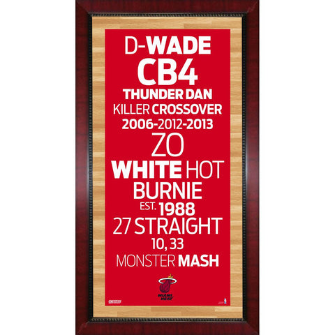 Miami Heat Subway Sign Wall Art 16x32 Photo