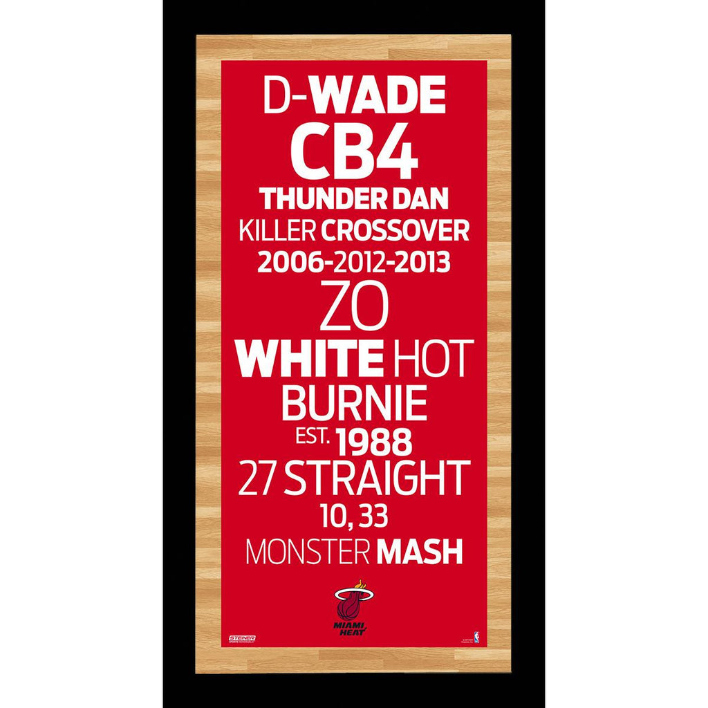 Miami Heat Subway Sign Wall Art 9.5x19 Photo