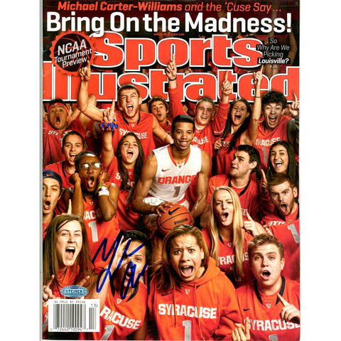 Michael Carter-Williams Signed 32513 Sports Illustrated Magazine No Label