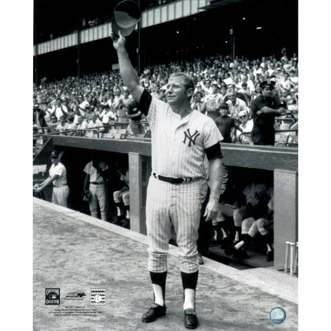 Mickey Mantle Cap Tip 16x20 Photo