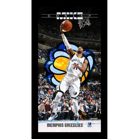 Mike Conely Memphis Grizzlies Player Profile Wall Art 9.5x19 Framed Photo