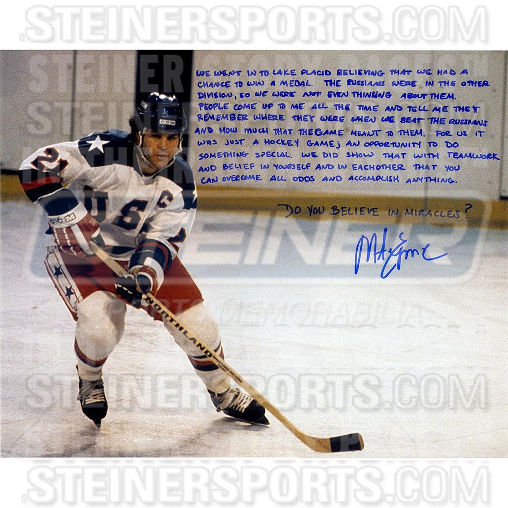 Mike Eruzione Signed 16x20 Story Photo