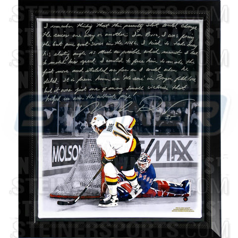 Mike Richter Facsimile Pavel Bure Save Stretched Framed 22x26 Story Canvas