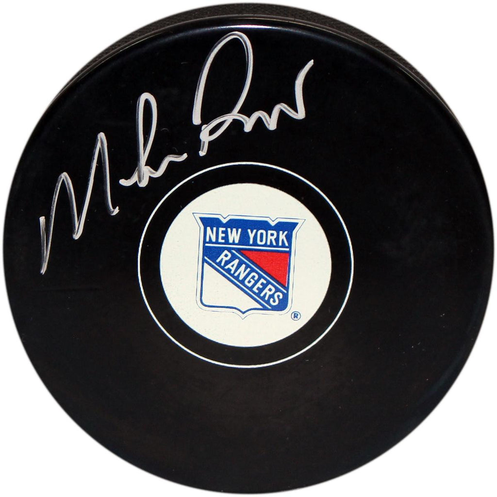 Mike Richter New York Rangers Autograph Puck