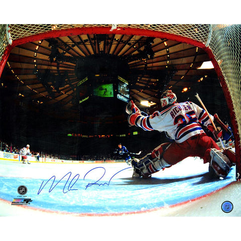 Mike Richter Signed View from Goal New York Rangers 16x20 Photo