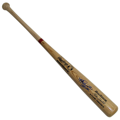 Mike Schmidt Signed Signature Model Flame treated Adirondack Bat w 548 HRs Inscrip. (SSM Holo)