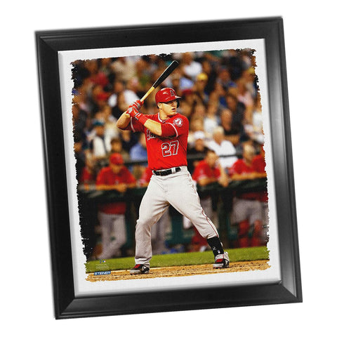 Mike Trout Framed Stretched 22x26 Canvas