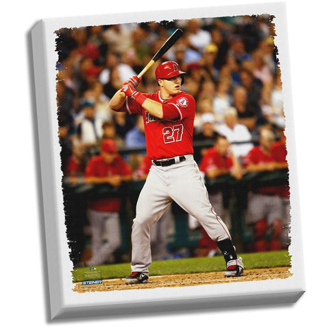 Mike Trout Stretched 22x26 Canvas