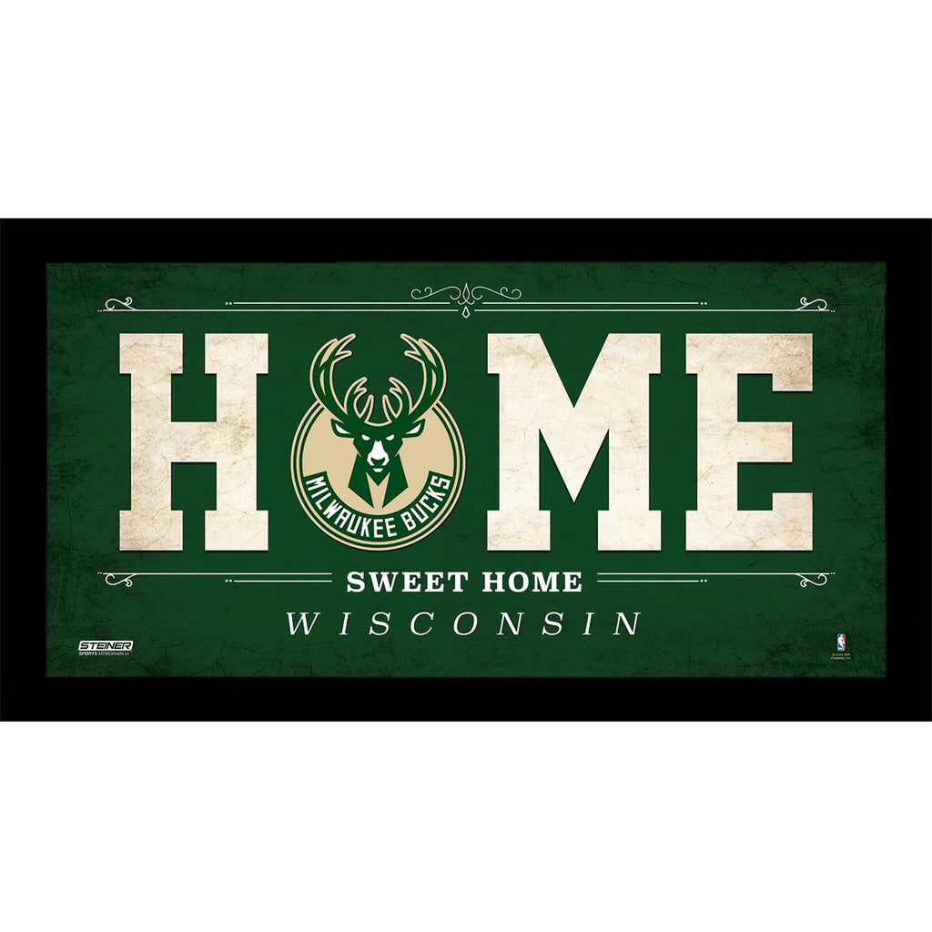 Milwaukee Bucks 10x20 Home Sweet Home Sign