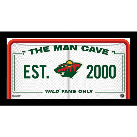 Minnesota Wild Man Cave Sign 10x20 Framed Photo