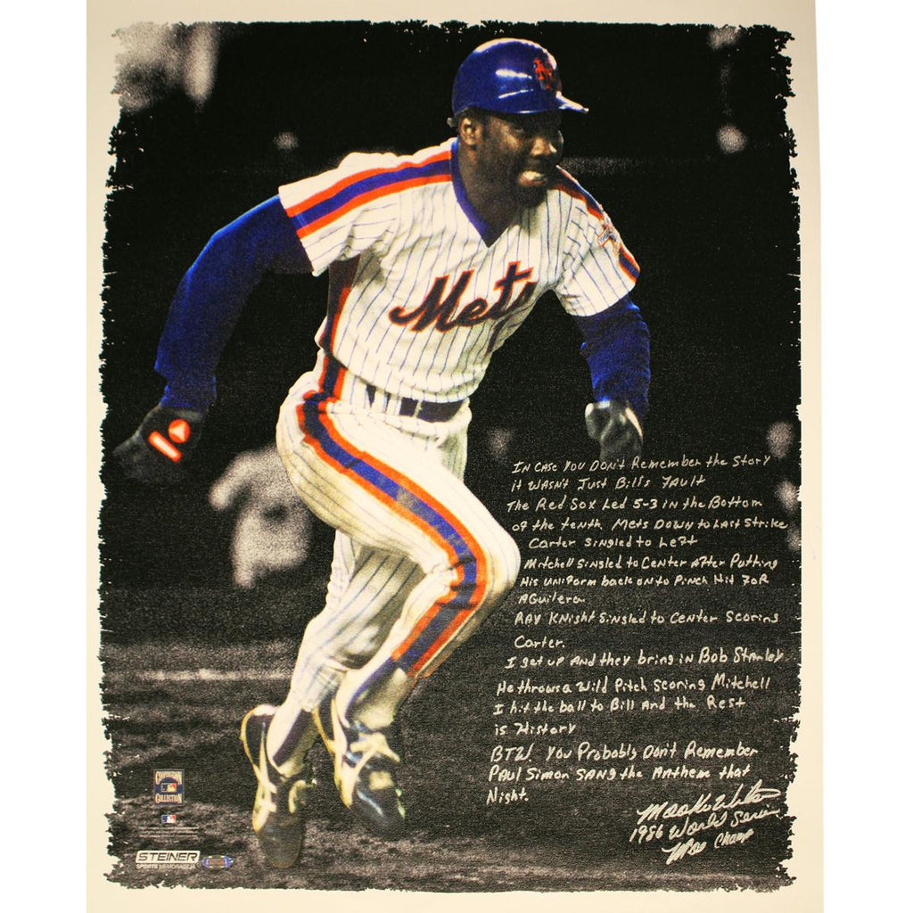 Mookie Wilson WS Game 6 22x26 Story Canvas