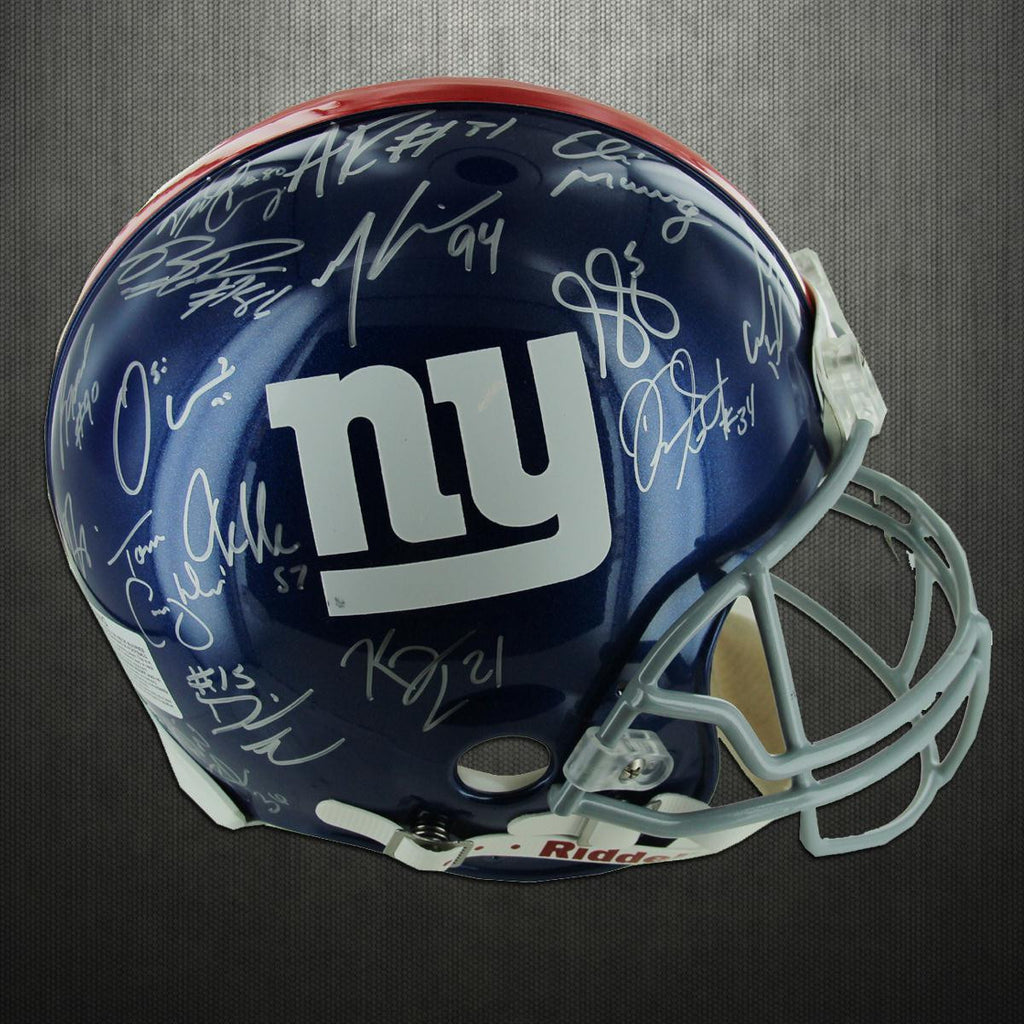 New York Giants Team Signed 2011 Helmet Super Bowl XLVI