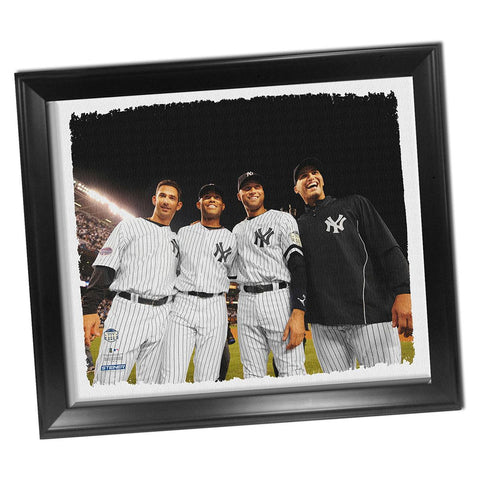 New York Yankees Core Four Framed Stretched 22x26 Canvas