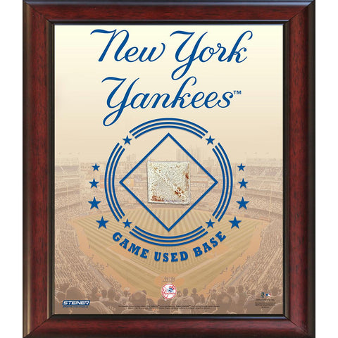 New York Yankees Game Used Base 11x14 Stadium Collage